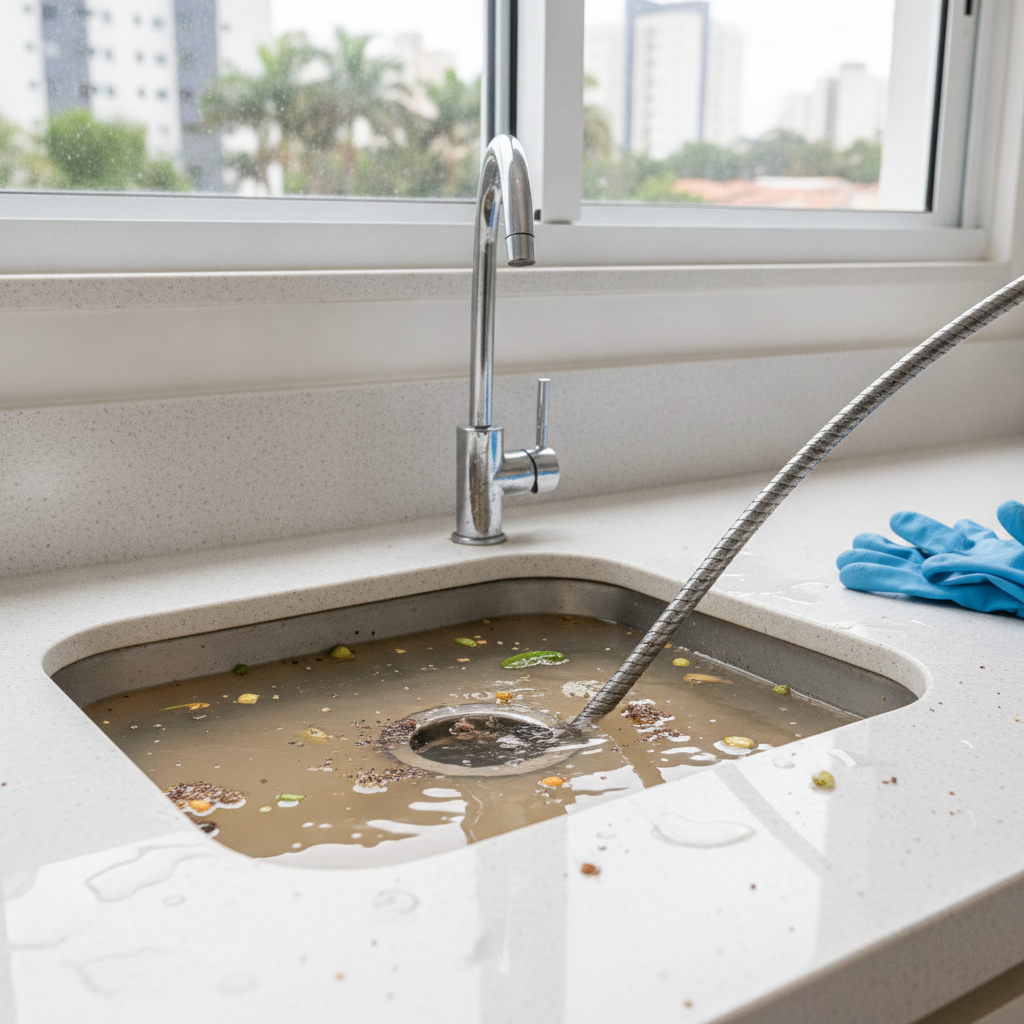 O Que Causa Entupimento de Pia de Cozinha em Goiânia