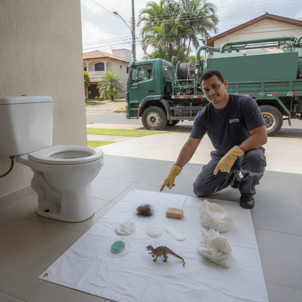O Que Causa Entupimento de Vaso Sanitário em Goiânia