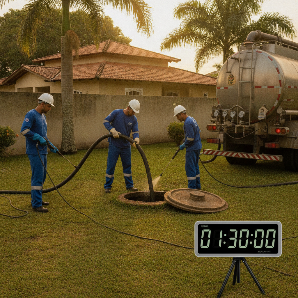 Quanto Tempo Leva para Limpar Tanque Séptico em Goiânia?