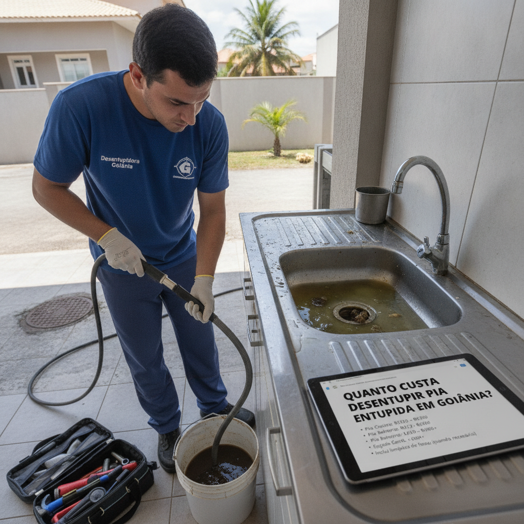 Como Desentupir Cano de Pia Muito Entupido em Goiânia