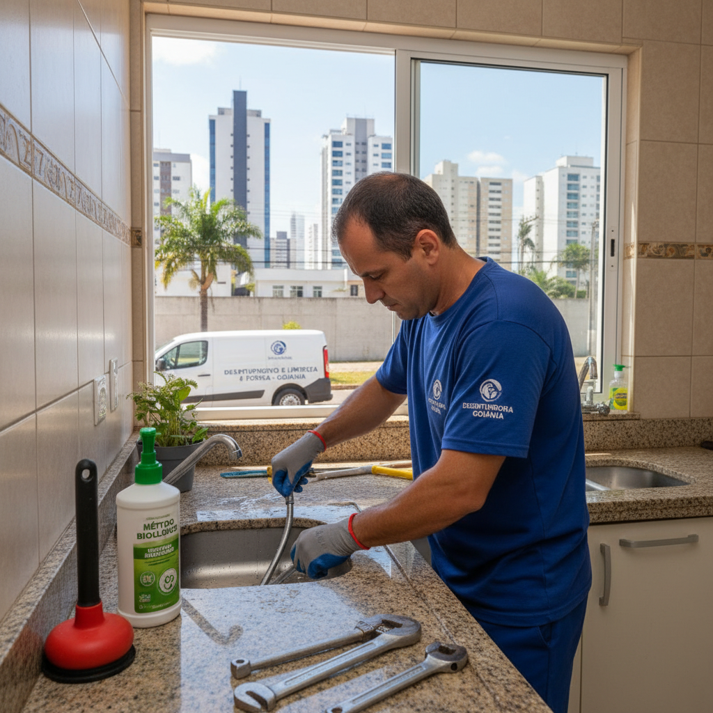 Como Desentupir Pia em Goiânia - Soluções Rápidas | LD
