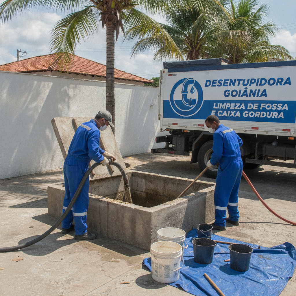 Como Funciona Limpeza de Caixa de Gordura em Goiânia