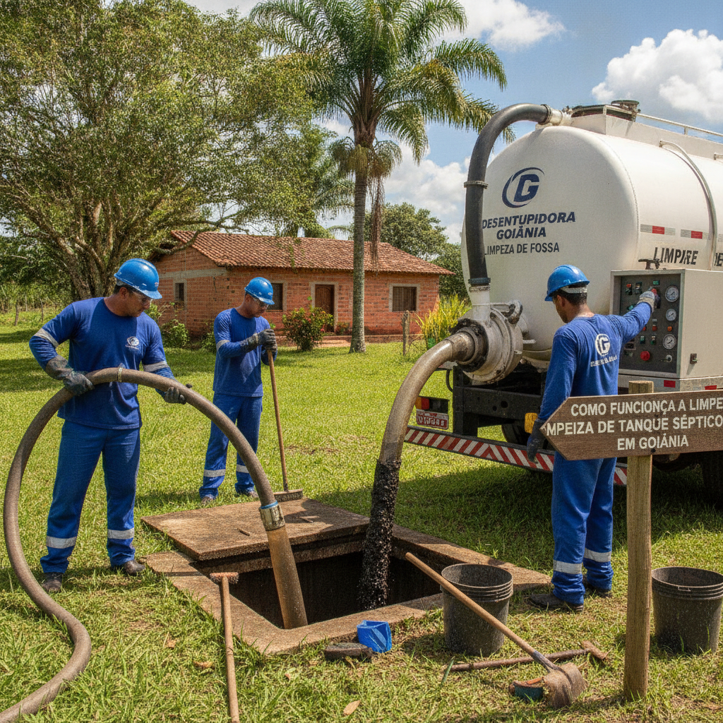 Como Funciona Limpeza de Tanque Séptico em Goiânia: Métodos