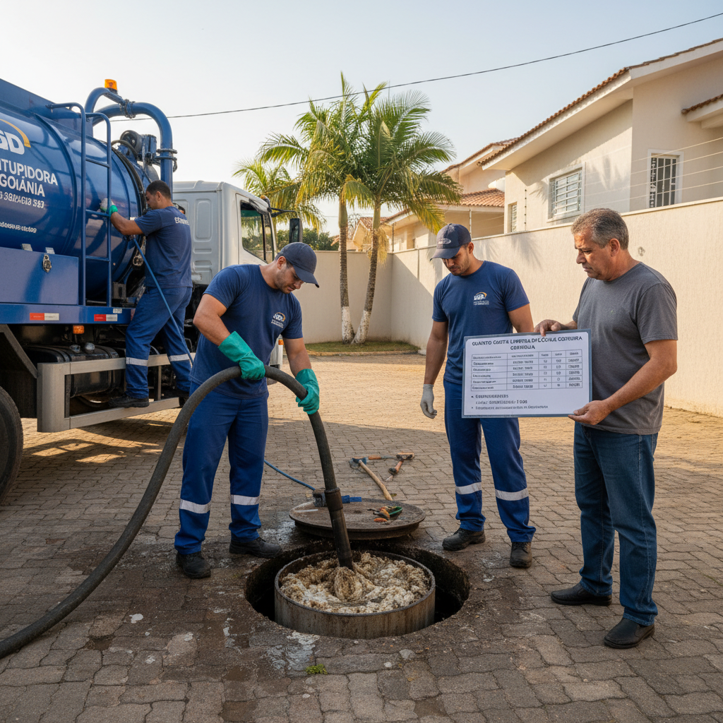 Quanto Custa Limpeza de Caixa de Gordura em Goiânia - Preços