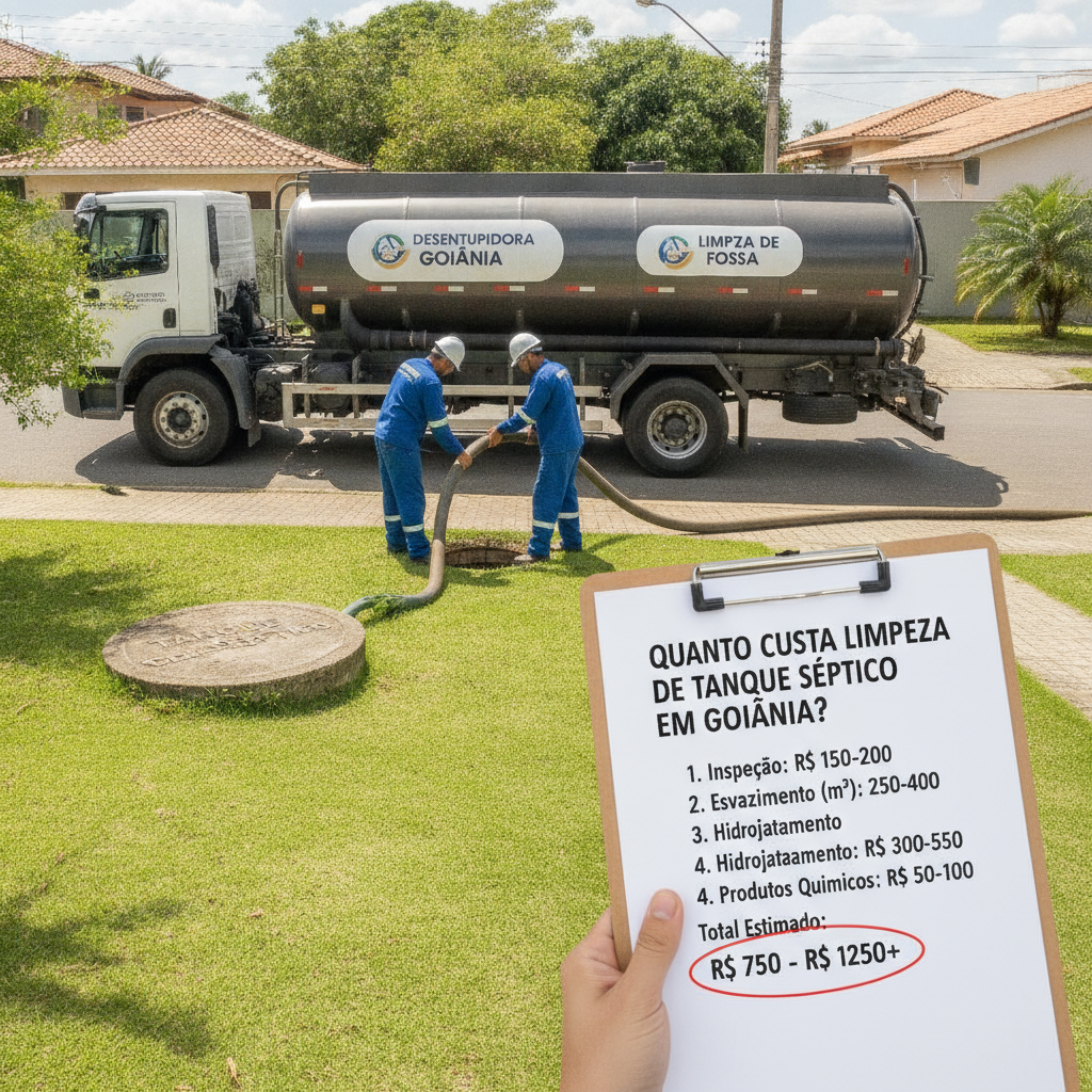 Quanto Custa Limpeza de Tanque Séptico em Goiânia?
